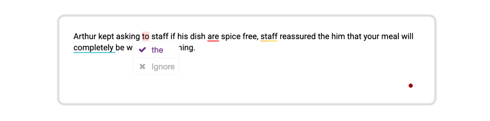 An example of error handling in Sapling