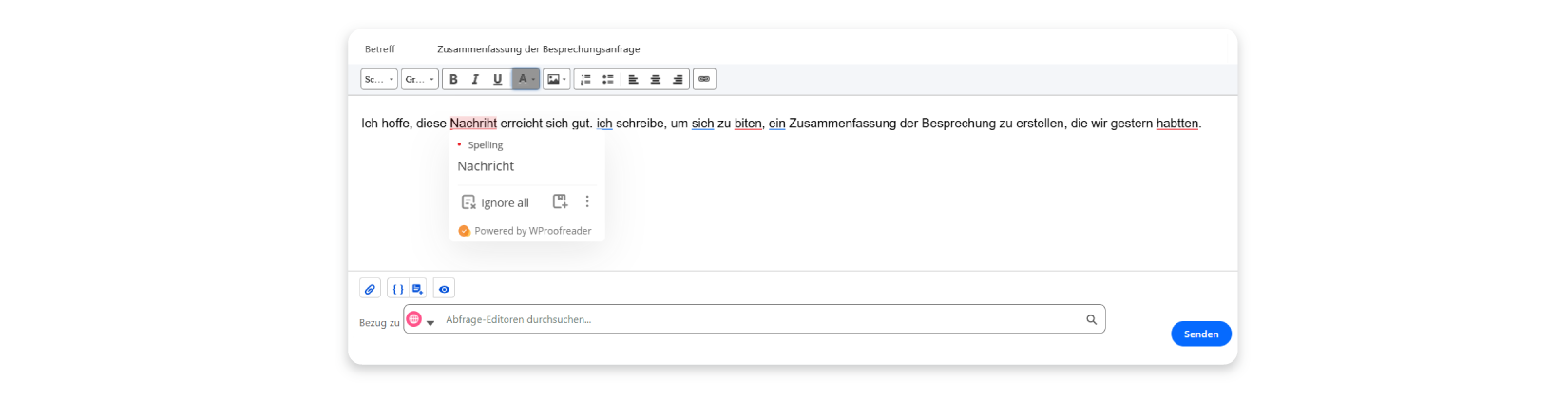 WProofreader-Browsererweiterung wurde in Salesforce 